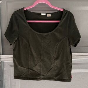 Levi's Dark Green Crop Top